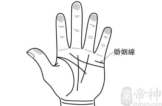 感情线怎么看几段姻缘,感情线看婚姻状况