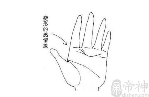 看手掌纹算命运 变形感情线者爱浪漫