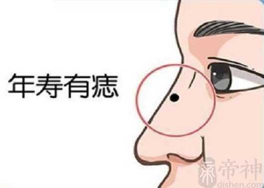 女人鼻梁正中间有痣好不好,鼻子上面有痣分析