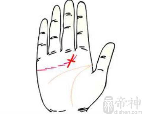 手纹有十字纹好不好？它在感情线与智慧线中间，能够给你带来幸运