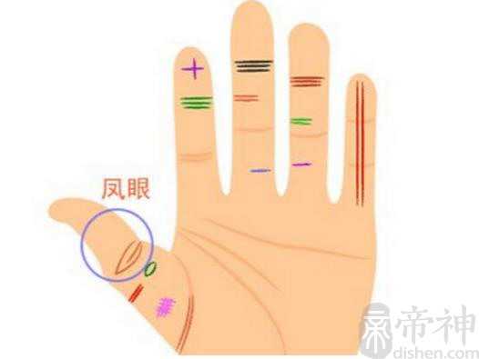 大拇指凤眼纹，旺夫旺妻运势好