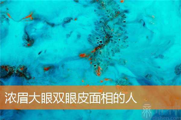 浓眉大眼双眼皮面相的人