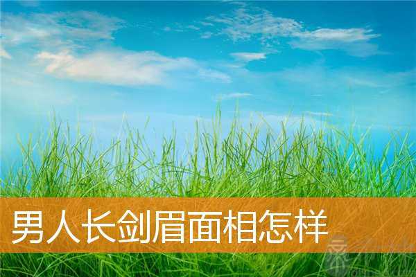 男人长剑眉面相怎样