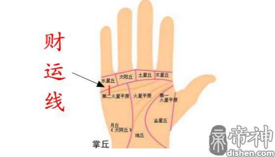 男士手相看财运线图解 男生男人手相财运线