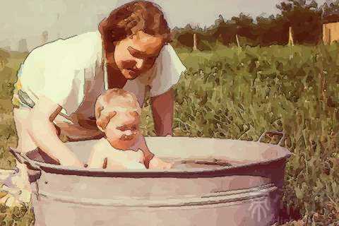 梦见帮小孩洗澡