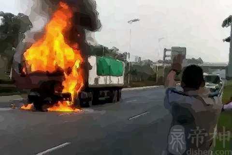 梦见货车烧了