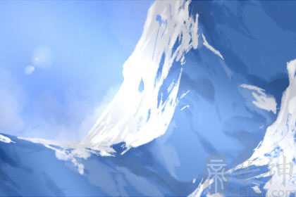 梦见山上有白茫茫的雪 预示什么