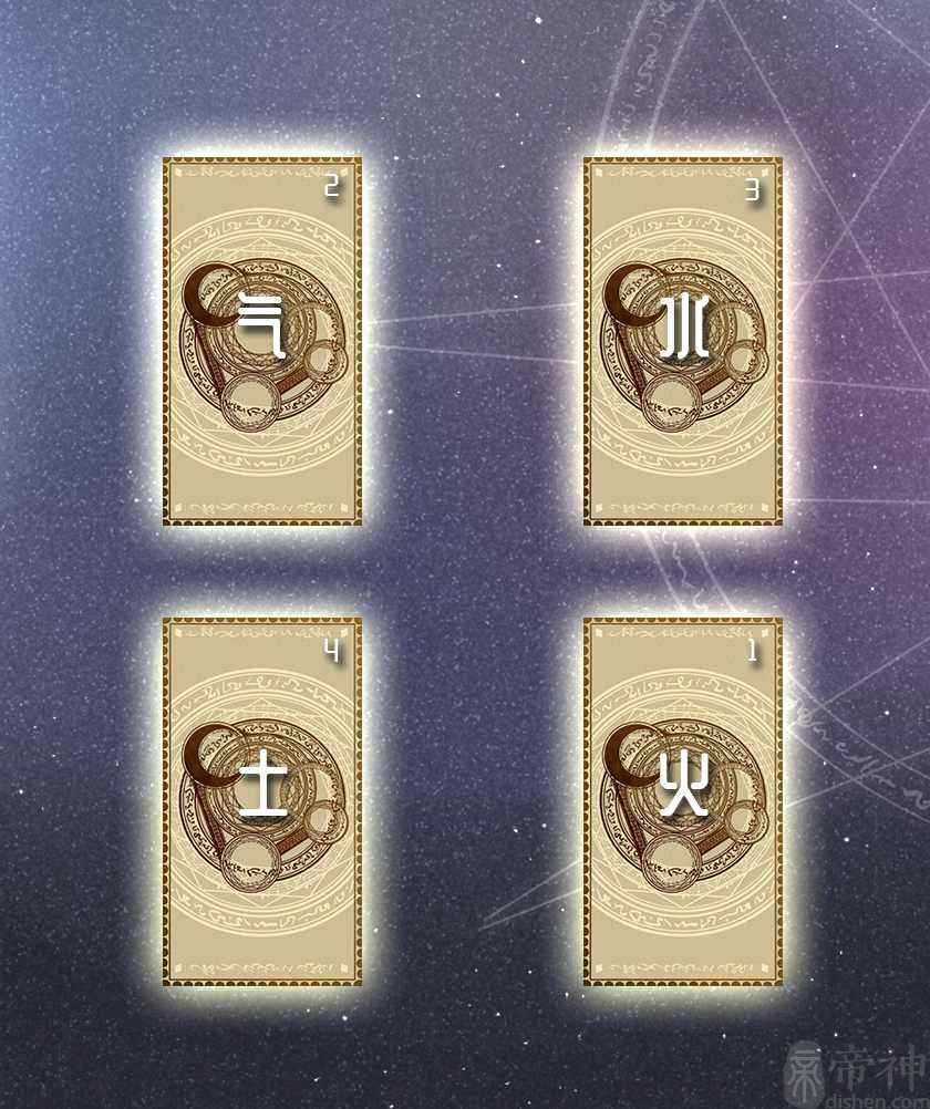 塔罗牌四要素展开法牌阵介绍