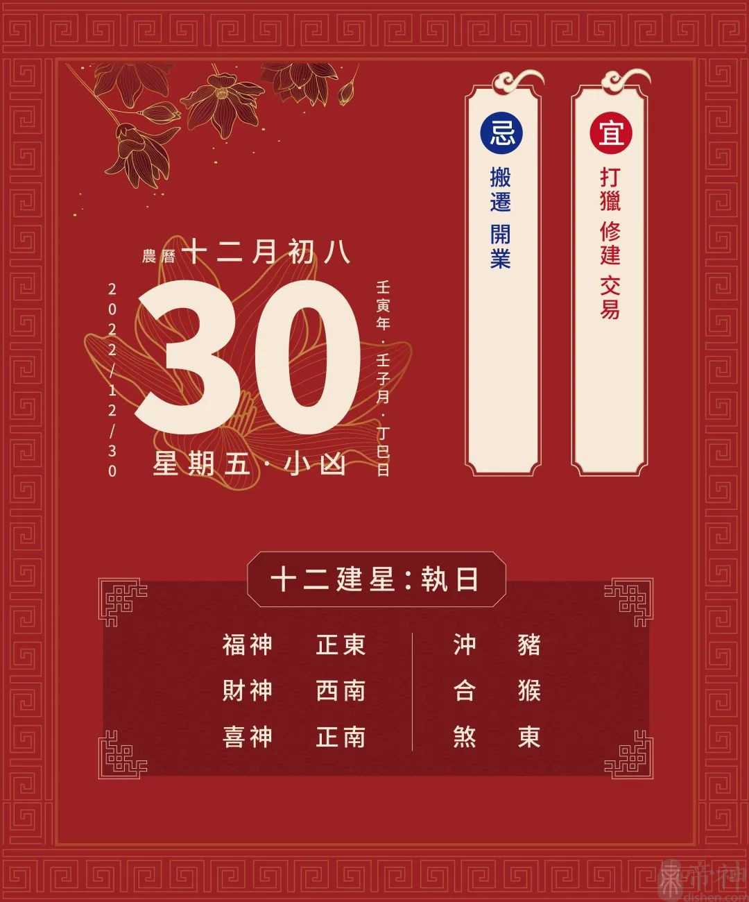 董易林每日生肖运势2022年12月30日