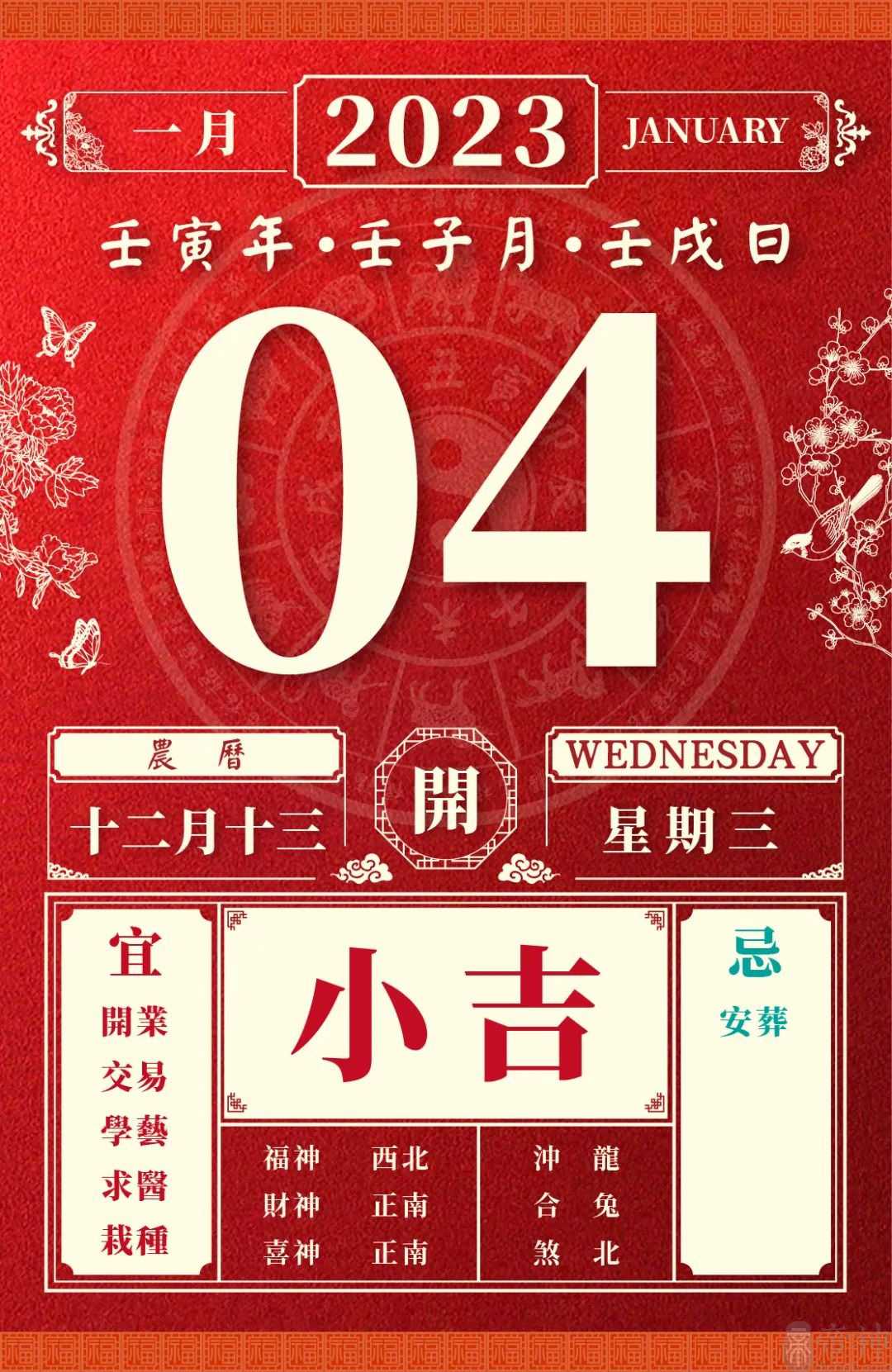 董易林每日生肖运势2023年1月4日