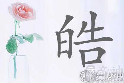 有朝气的带皓字明星名字分析